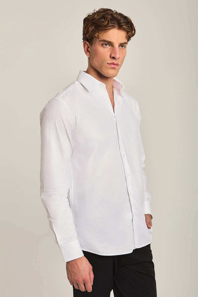 Men Regular Fit Shirt - White