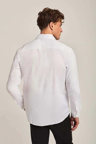 Men Regular Fit Shirt - White