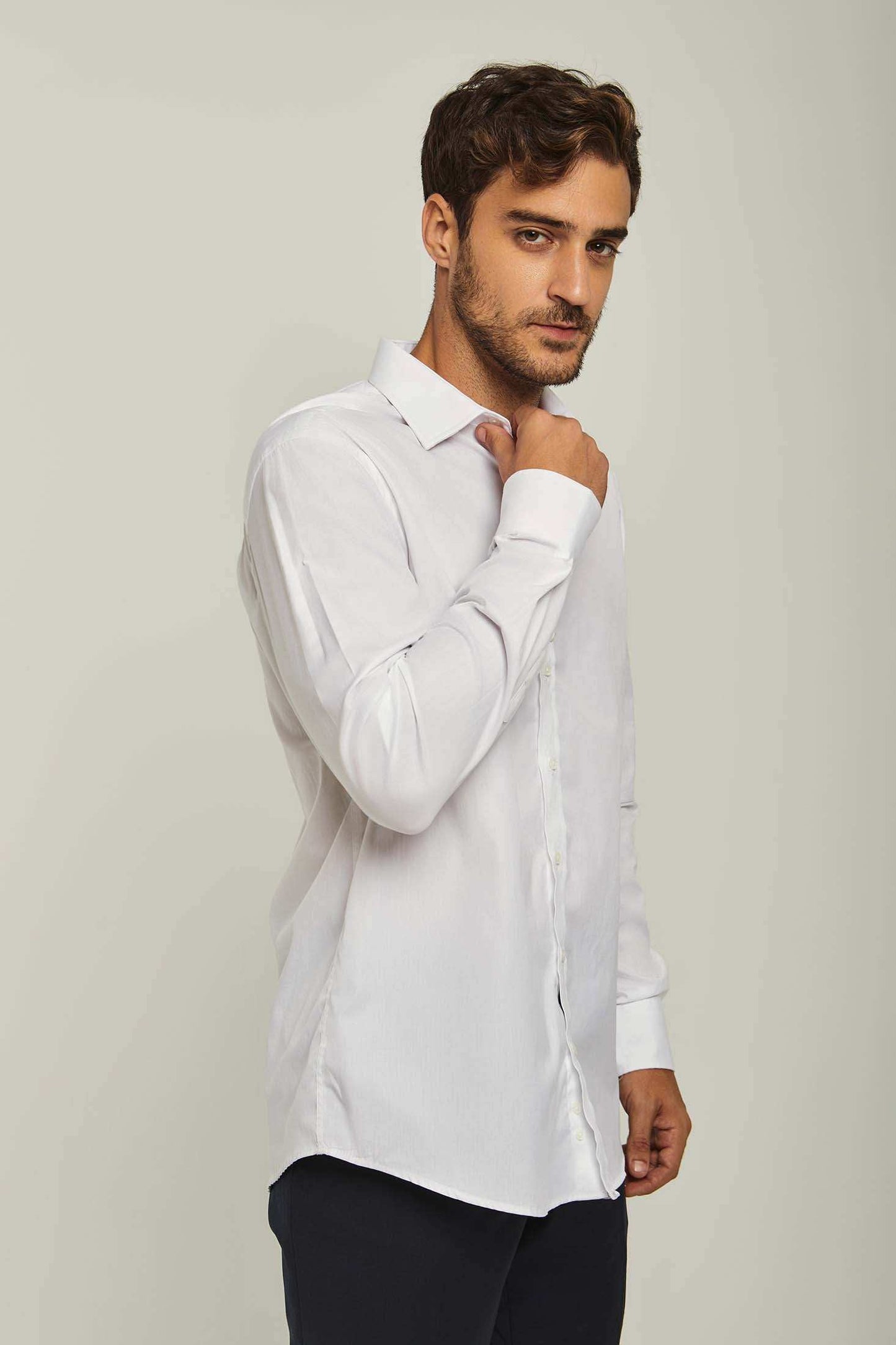 Men Regular Fit Shirt - White