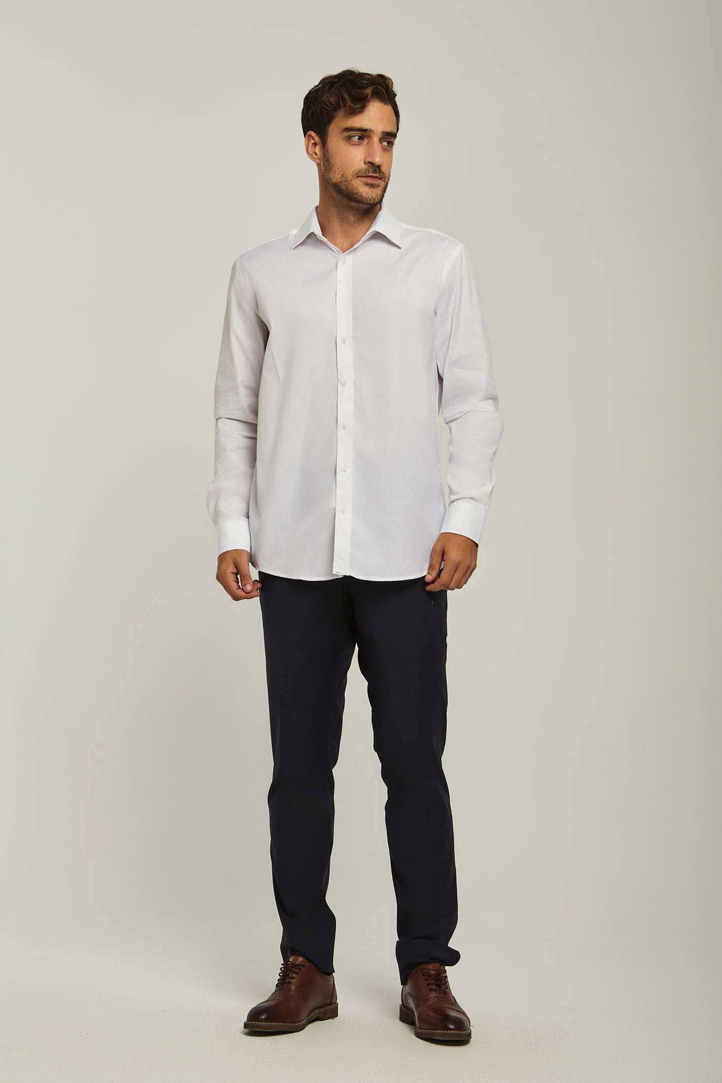 Men Regular Fit Shirt - White