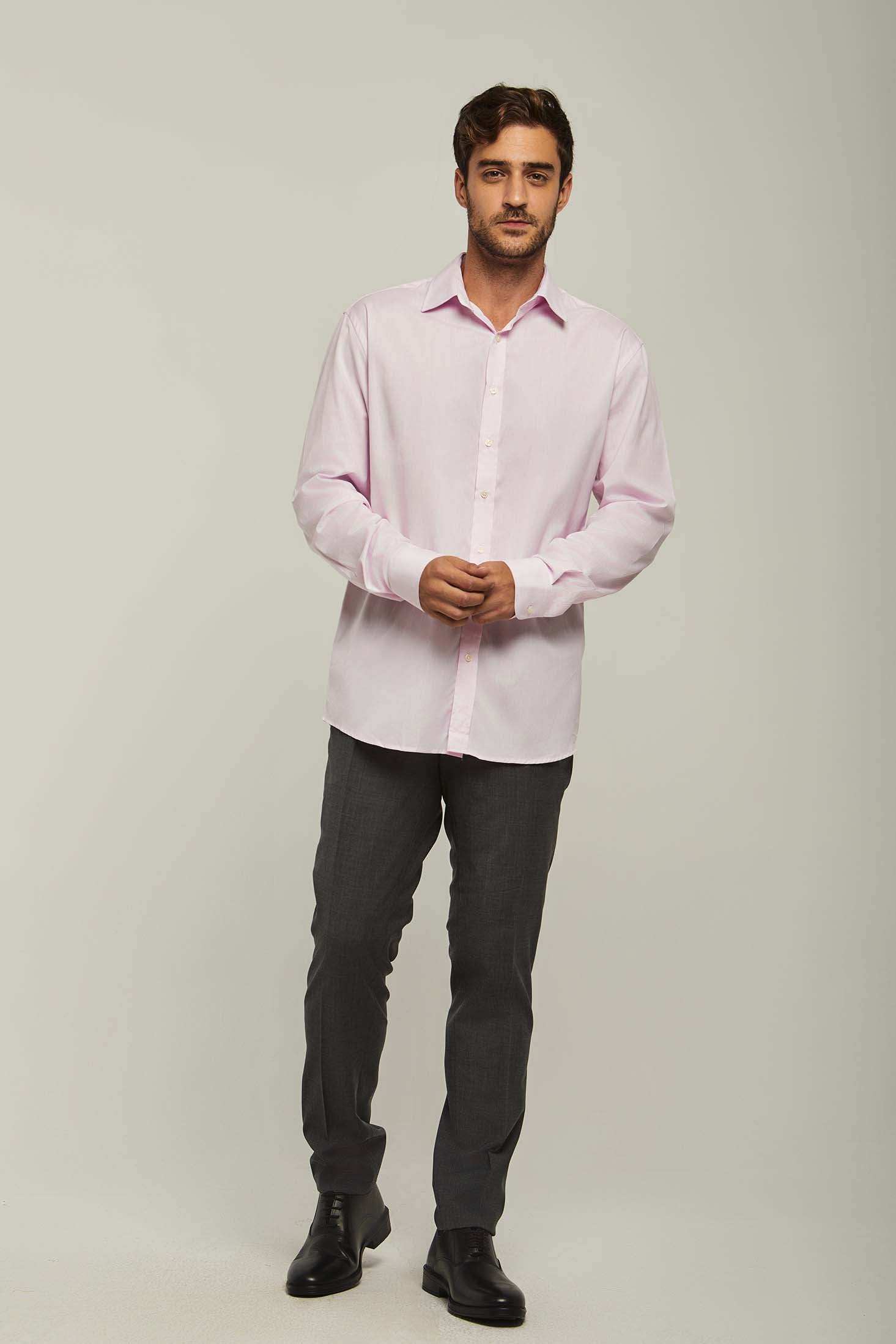 Men Regular Fit Shirt - Pink