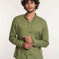 Men Slim Fit Shirt - Green