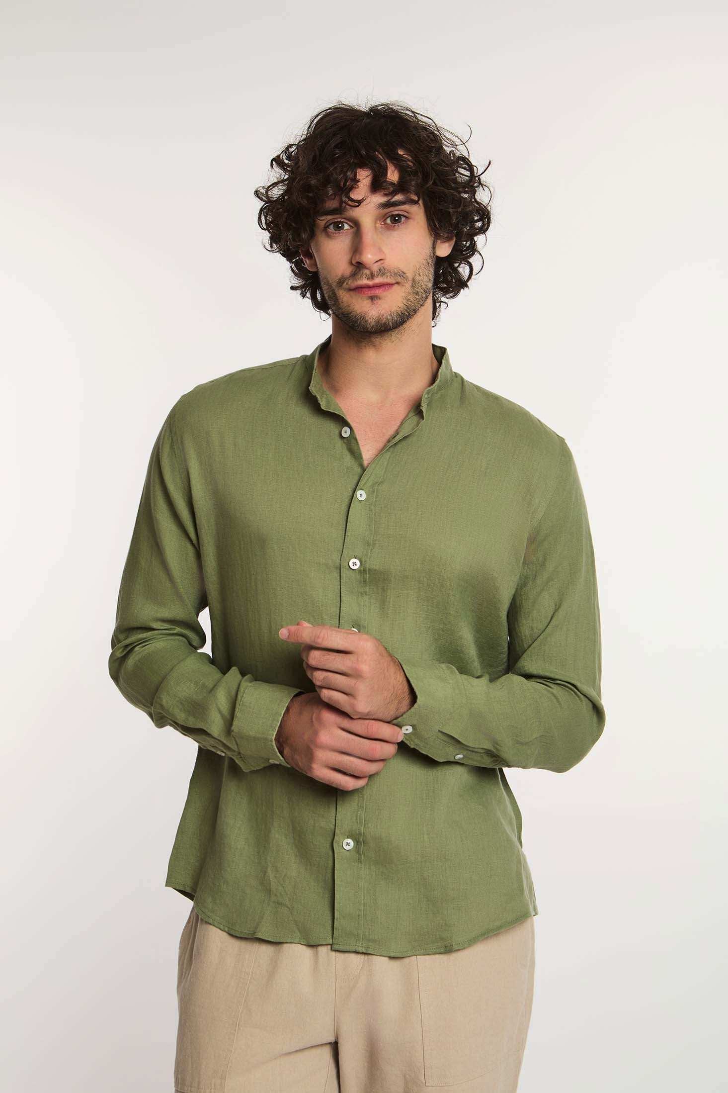 Men Slim Fit Shirt - Green