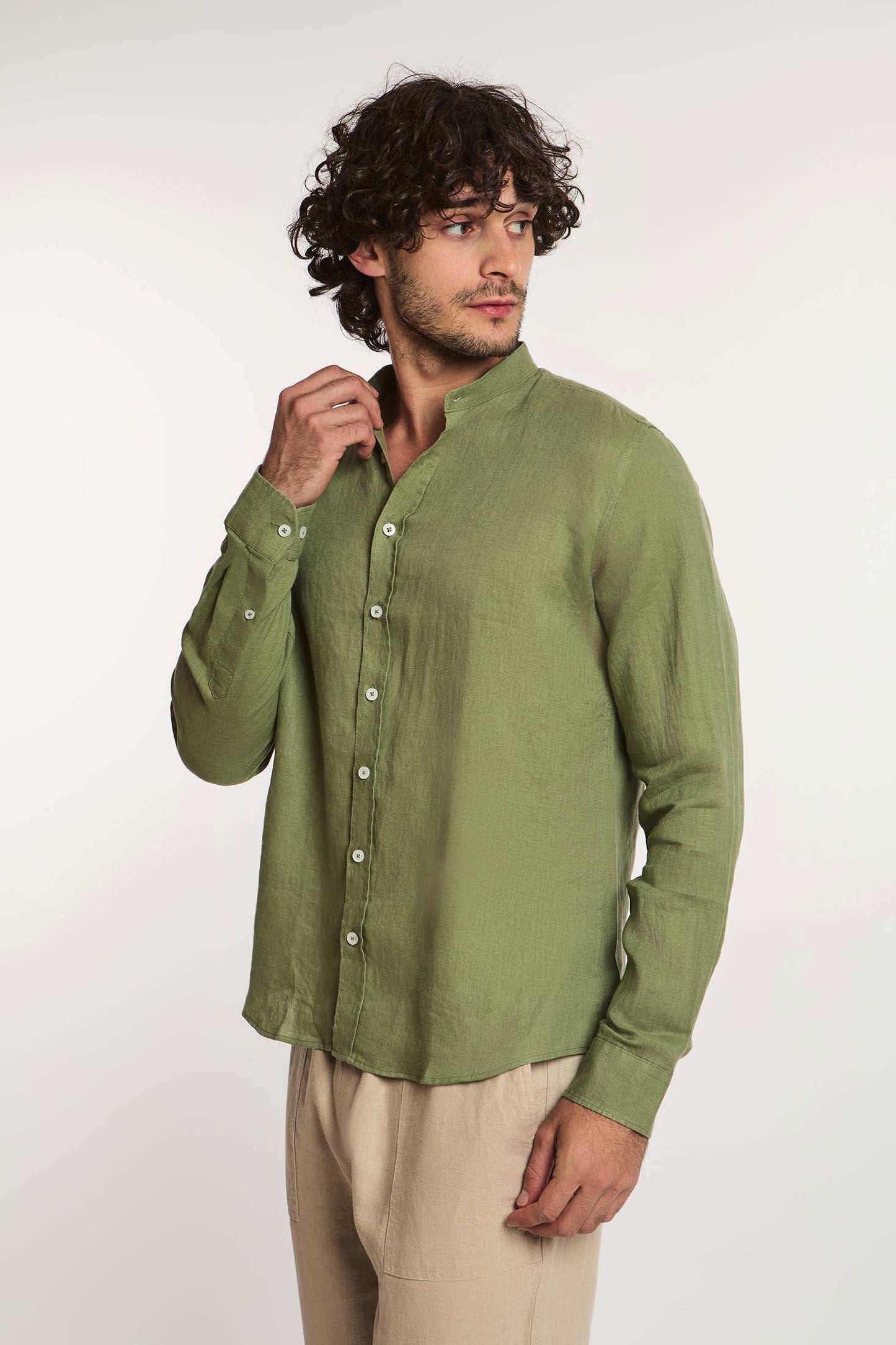 Men Slim Fit Shirt - Green