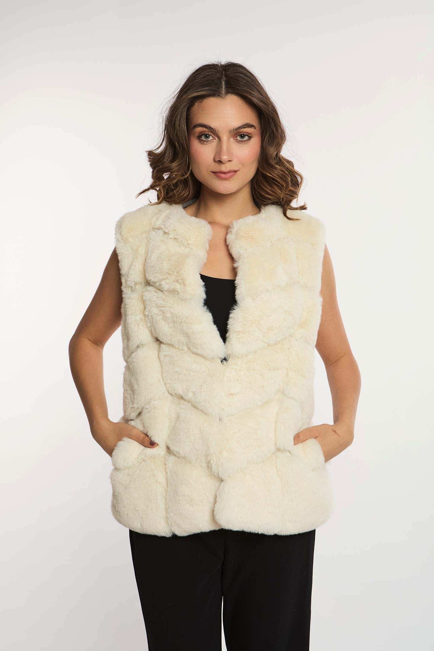 Women Regular Fit Fur - Light Brown