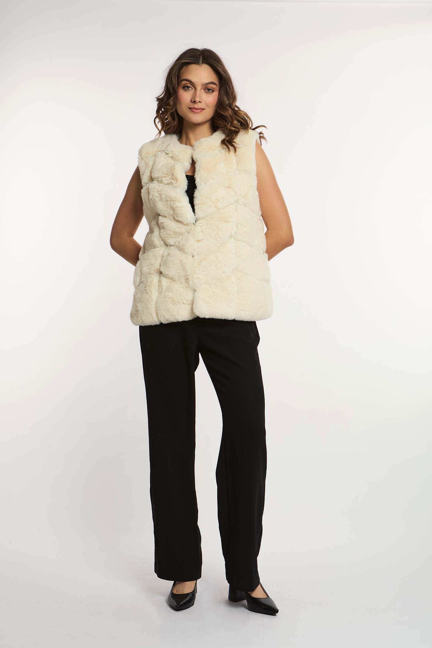 Women Regular Fit Fur - Light Brown