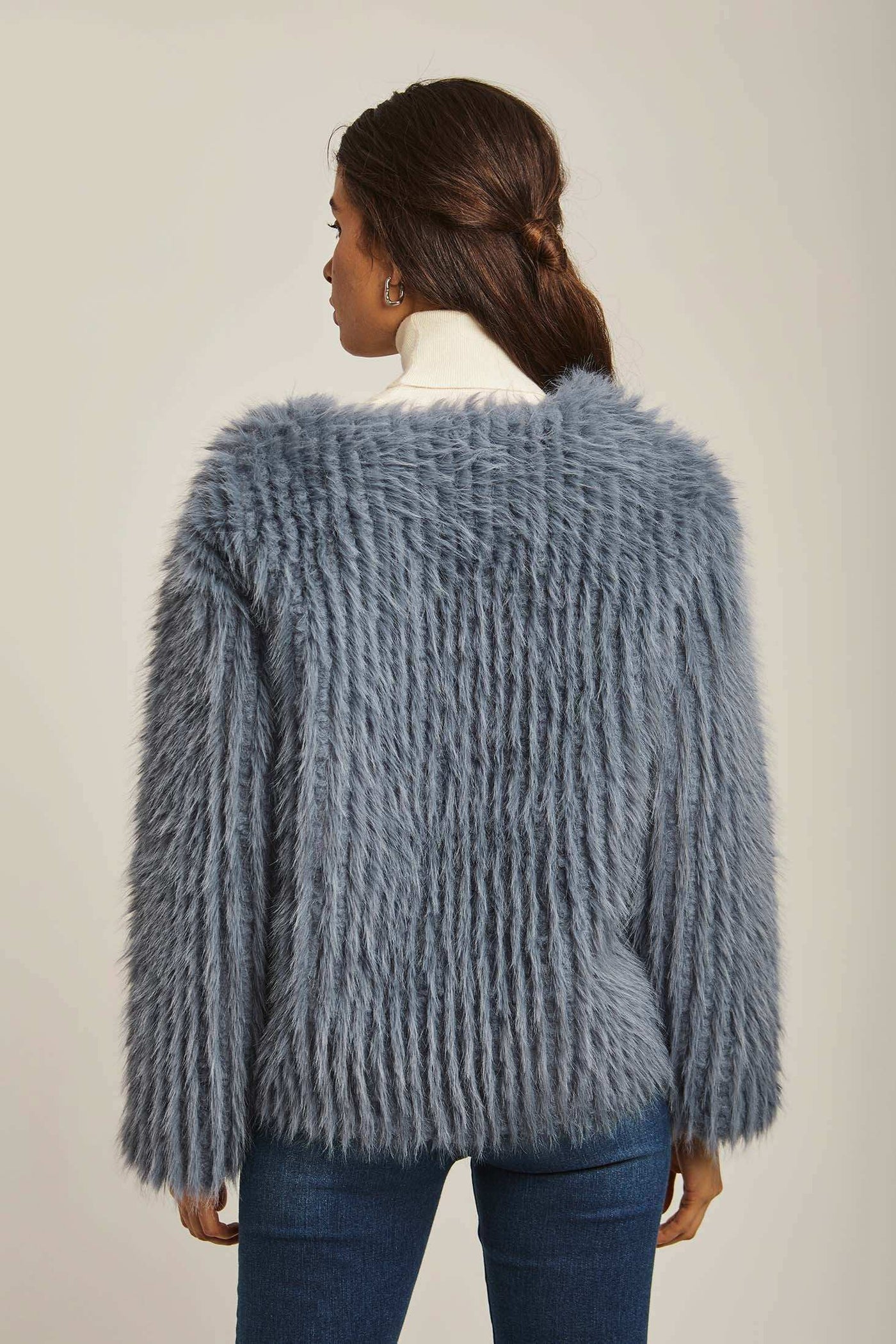 Women Regular Fit Fur - Blue