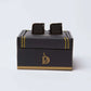 Men Regular Fit Cuff-Link - Black