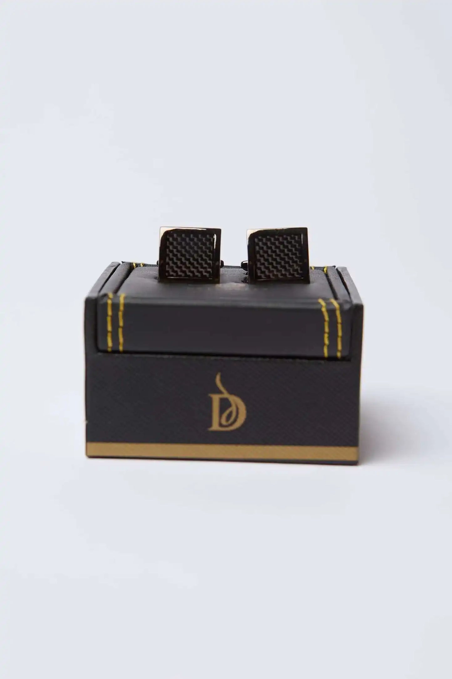 Men Regular Fit Cuff-Link - Black