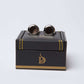 Men Regular Fit Cuff-Link - Silver