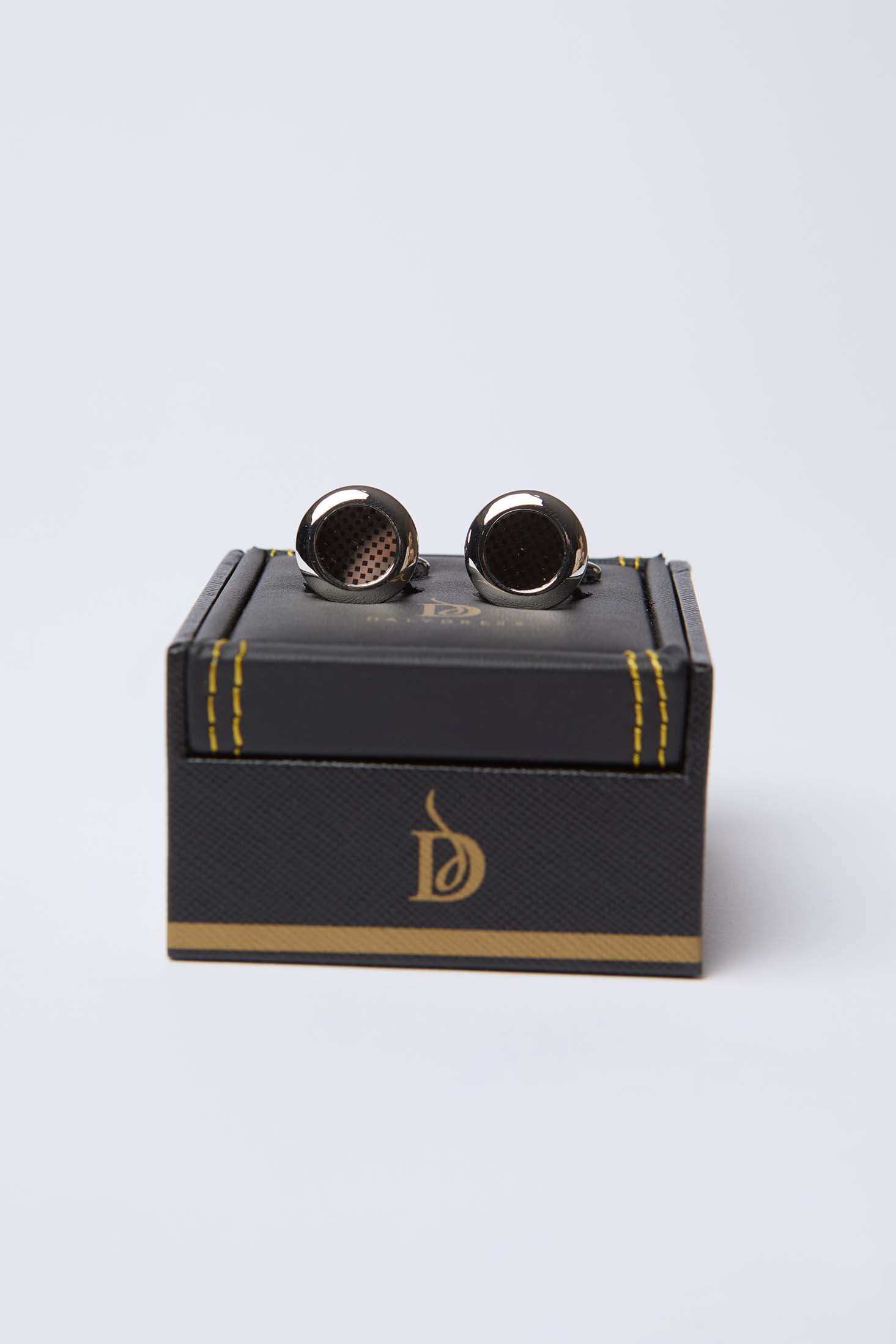 Men Regular Fit Cuff-Link - Silver