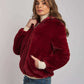 Women Regular Fit Fur - Burgundy