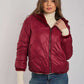 Women Regular Fit Fur - Burgundy
