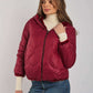 Women Regular Fit Fur - Burgundy