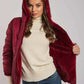 Women Regular Fit Fur - Burgundy