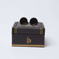 Men Regular Fit Cuff-Link - Black