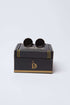 Men Regular Fit Cuff-Link - Black