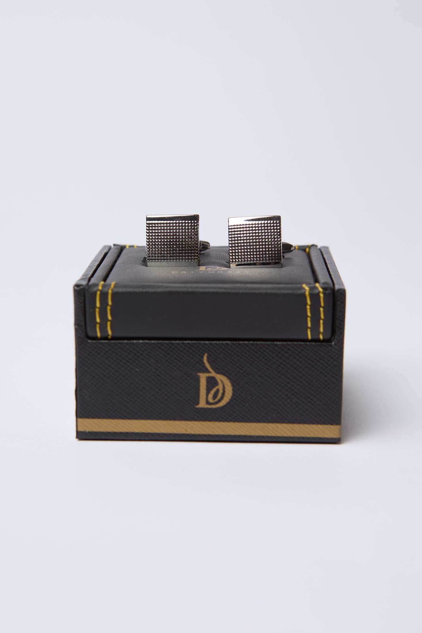 Men Regular Fit Cuff-Link - Silver