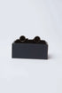 Round Beaded Edge Cufflink with Gloss Center