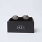 Woven Pattern Oval Cufflink