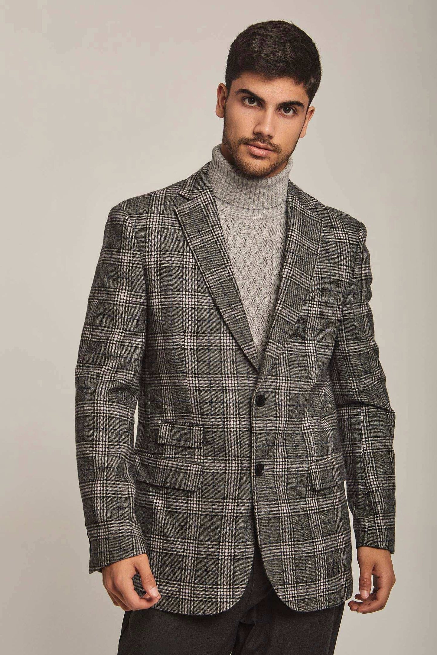 Men Regular Fit Blazer - Grey