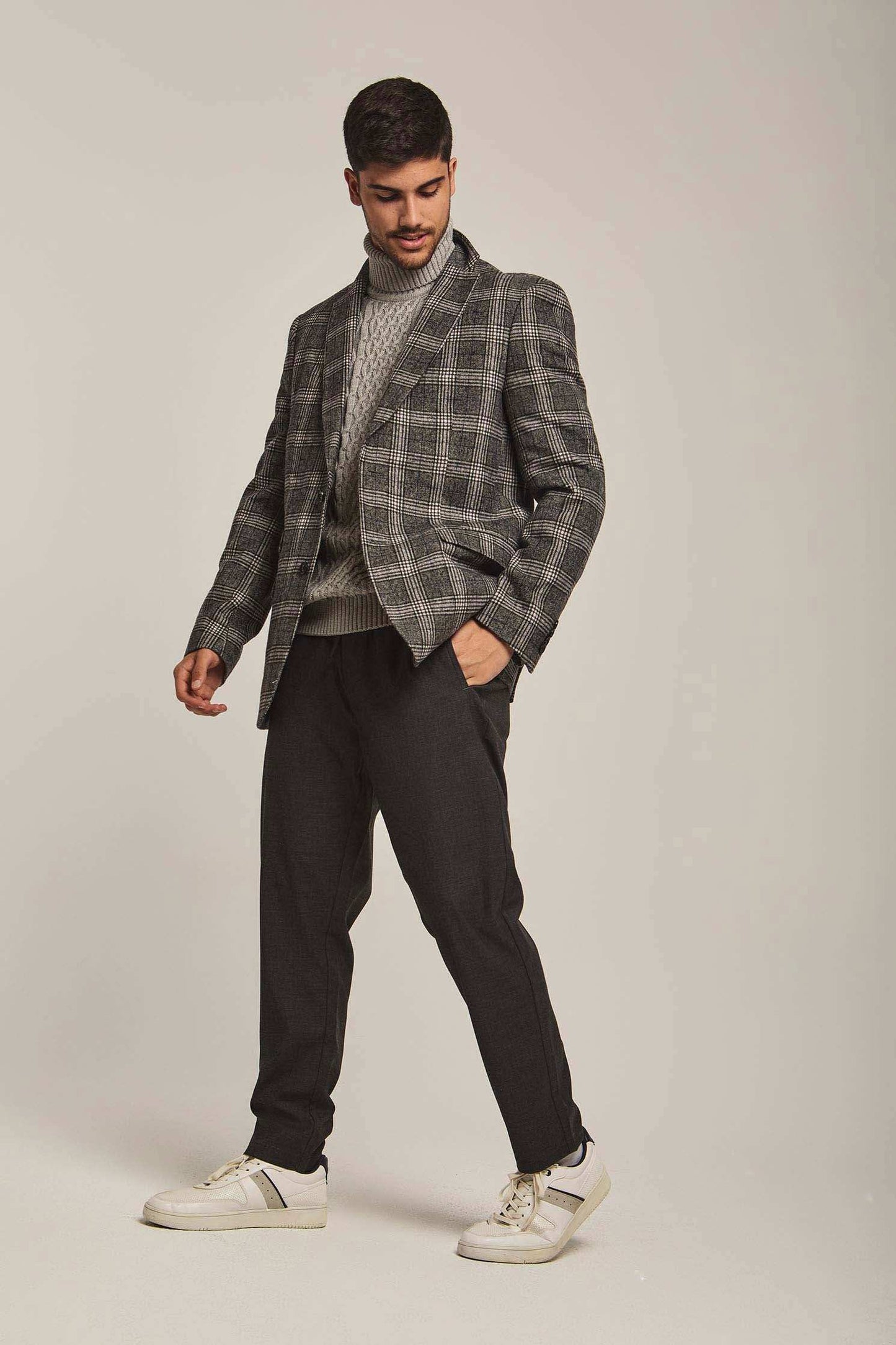 Men Regular Fit Blazer - Grey