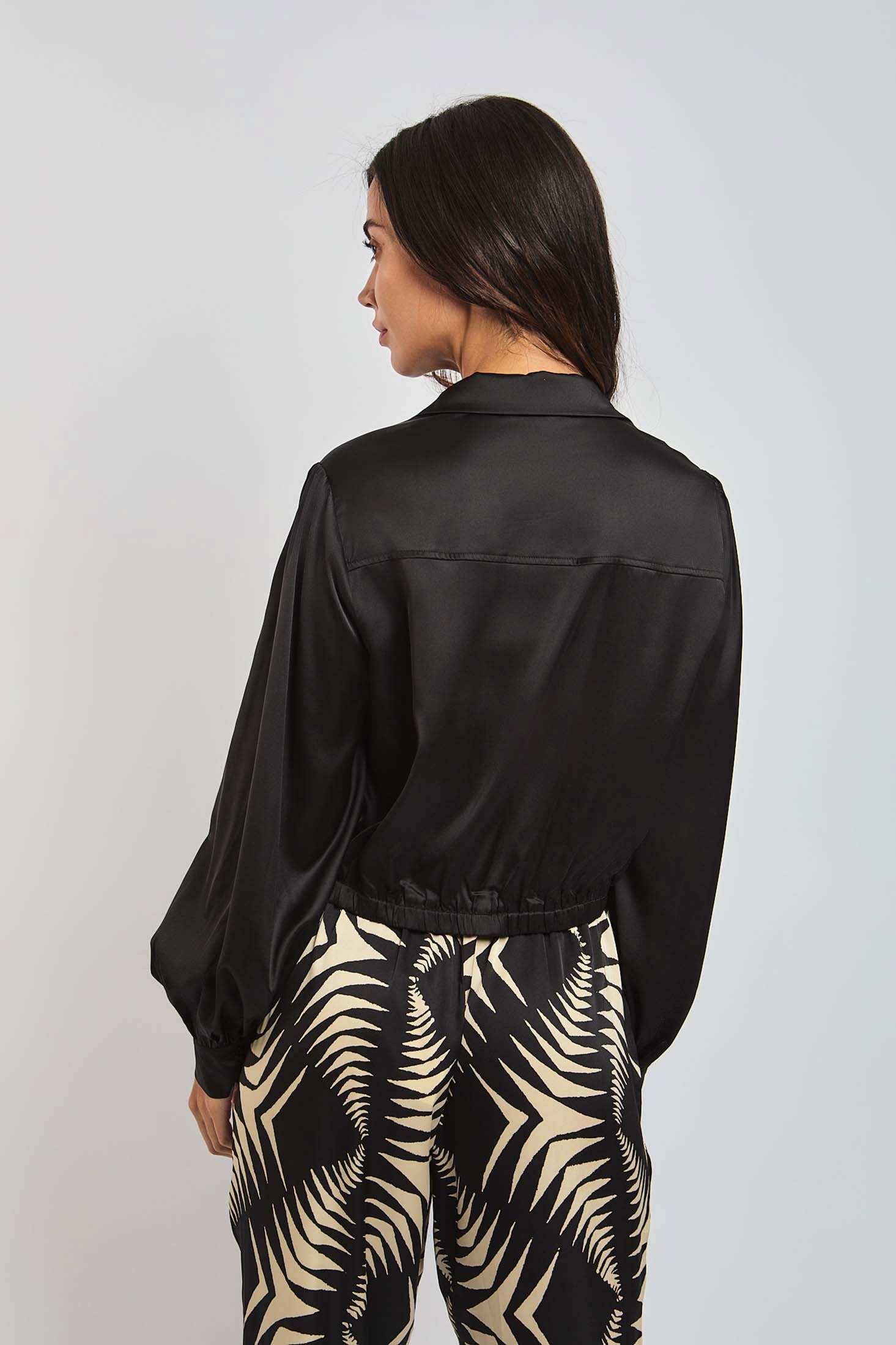 Women Regular Fit Blouse - Black