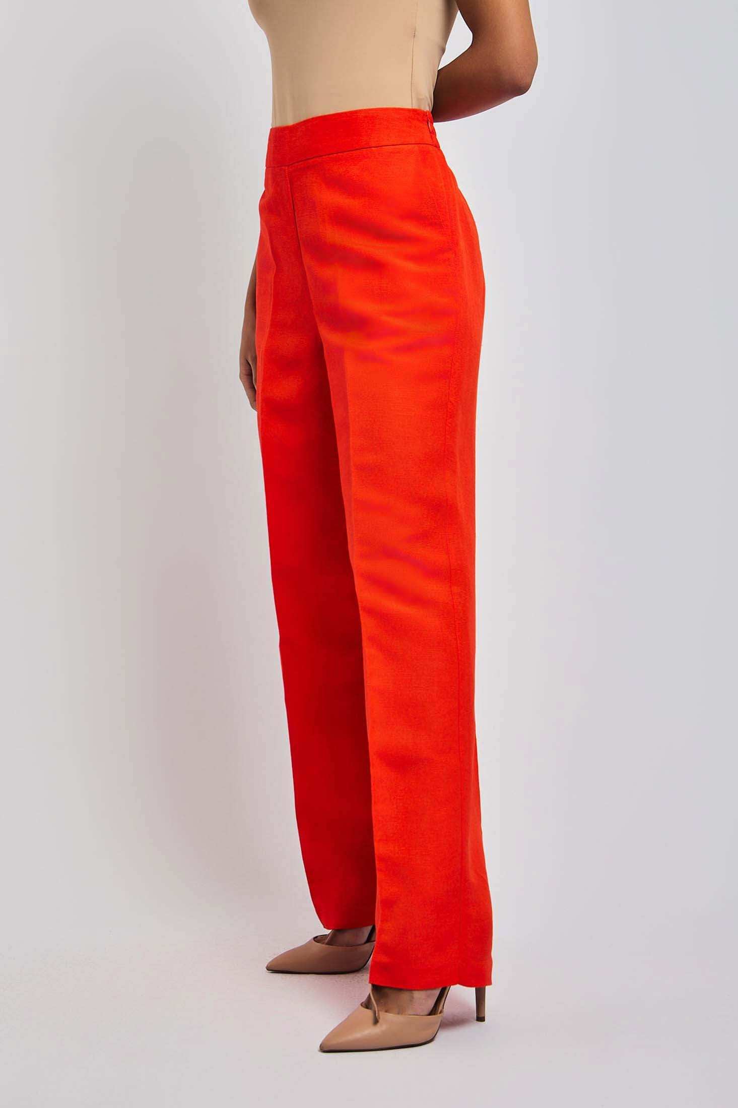 Women Regular Fit Pant - Orange