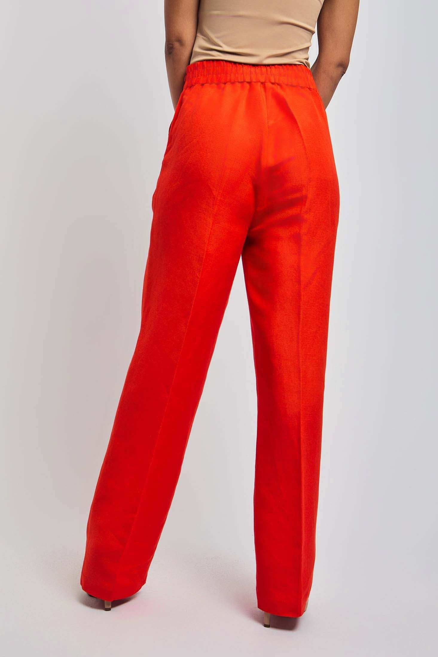 Women Regular Fit Pant - Orange