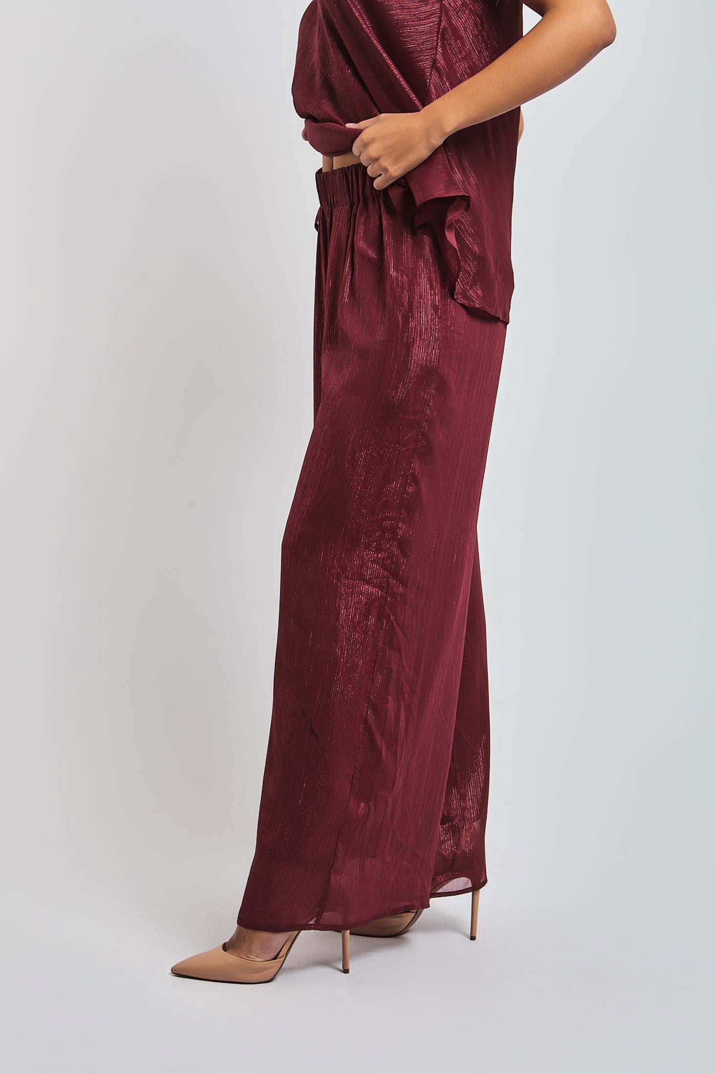 Women Regular Fit Pant - Maroon