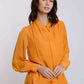 Women Regular Fit Blouse - Orange