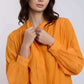 Women Regular Fit Blouse - Orange