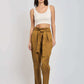 Women Regular Fit Pant - Brown