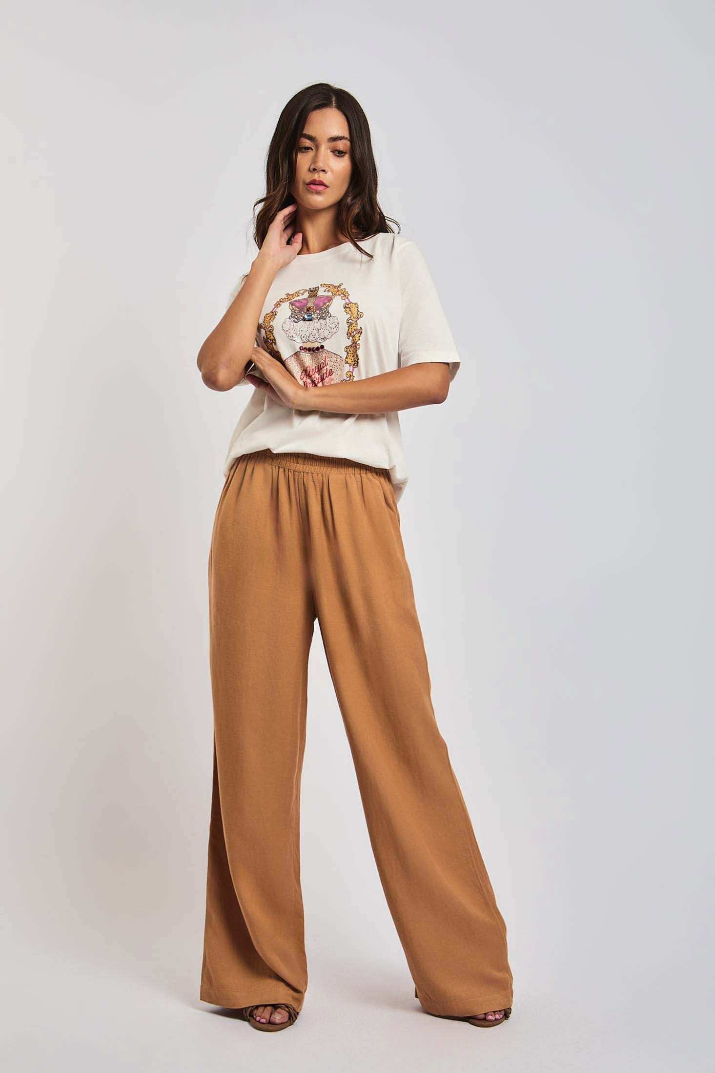 بنطال نسائي عادي - خمري