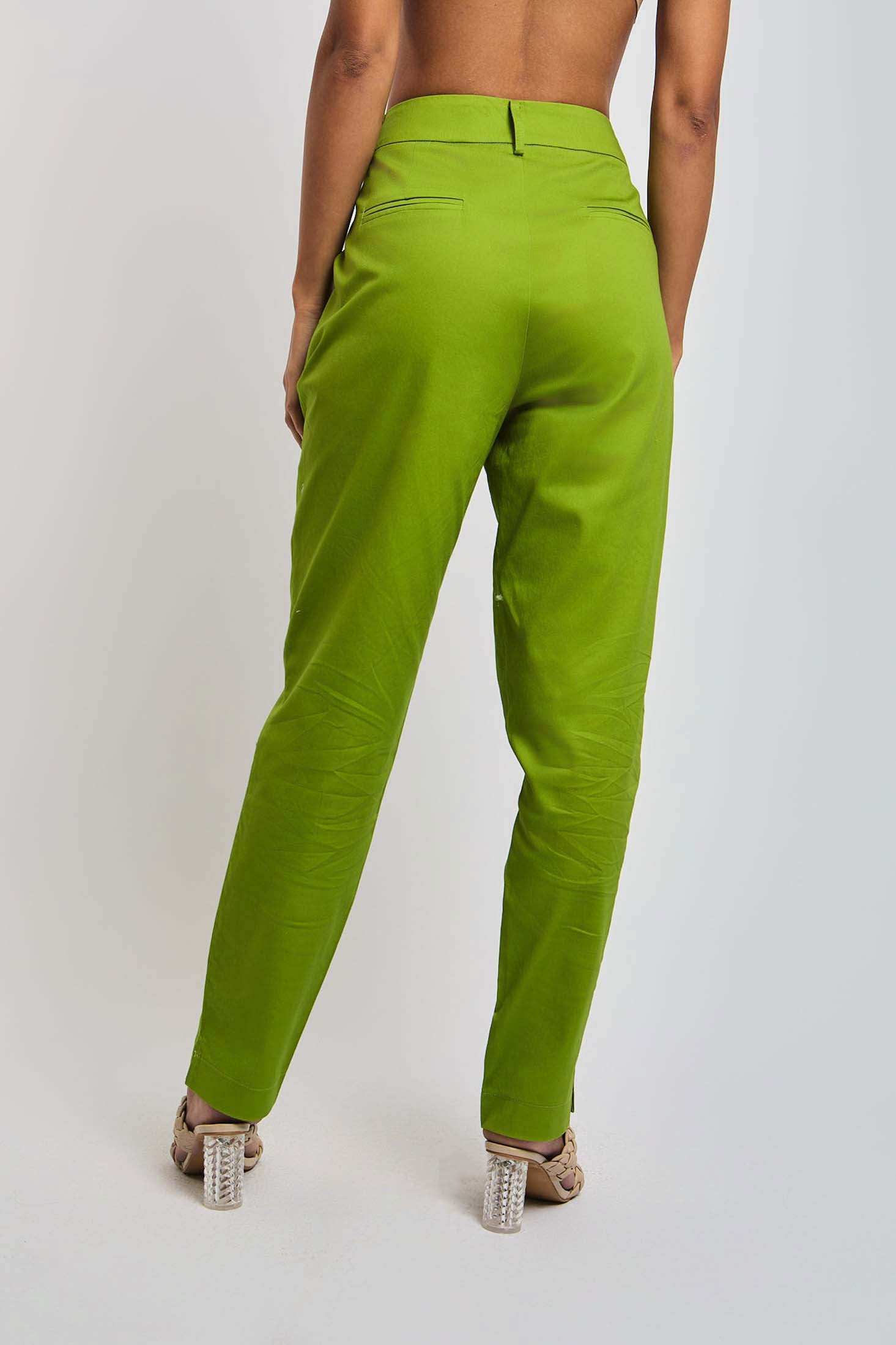 Women Regular Fit Pant - Green