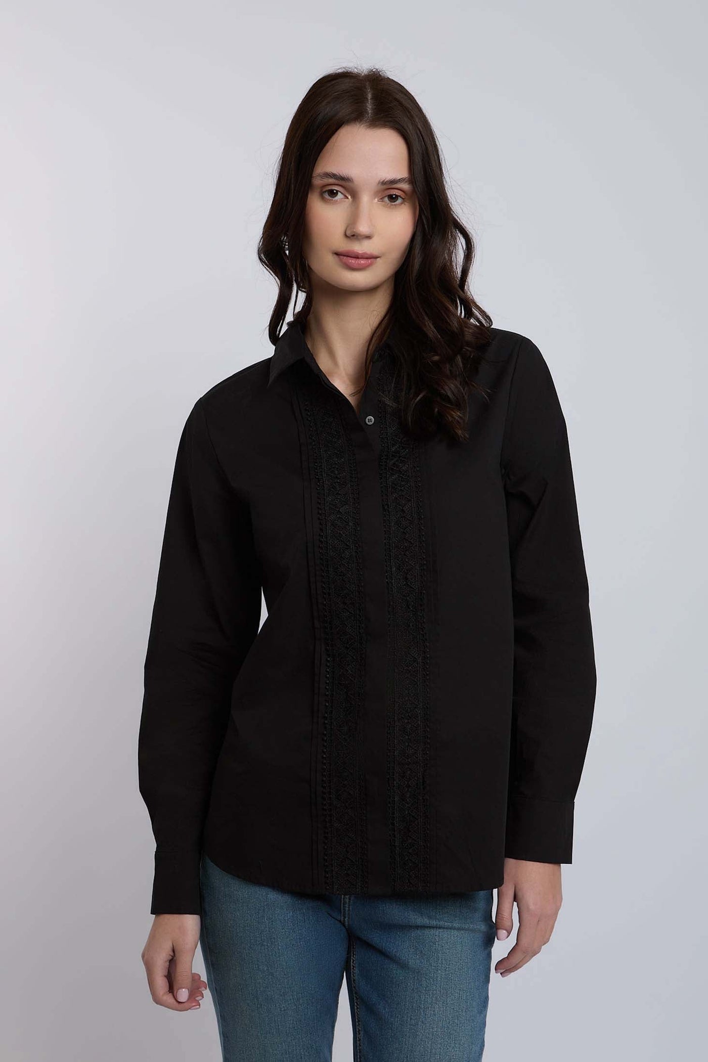 Women Regular Fit Blouse - Black