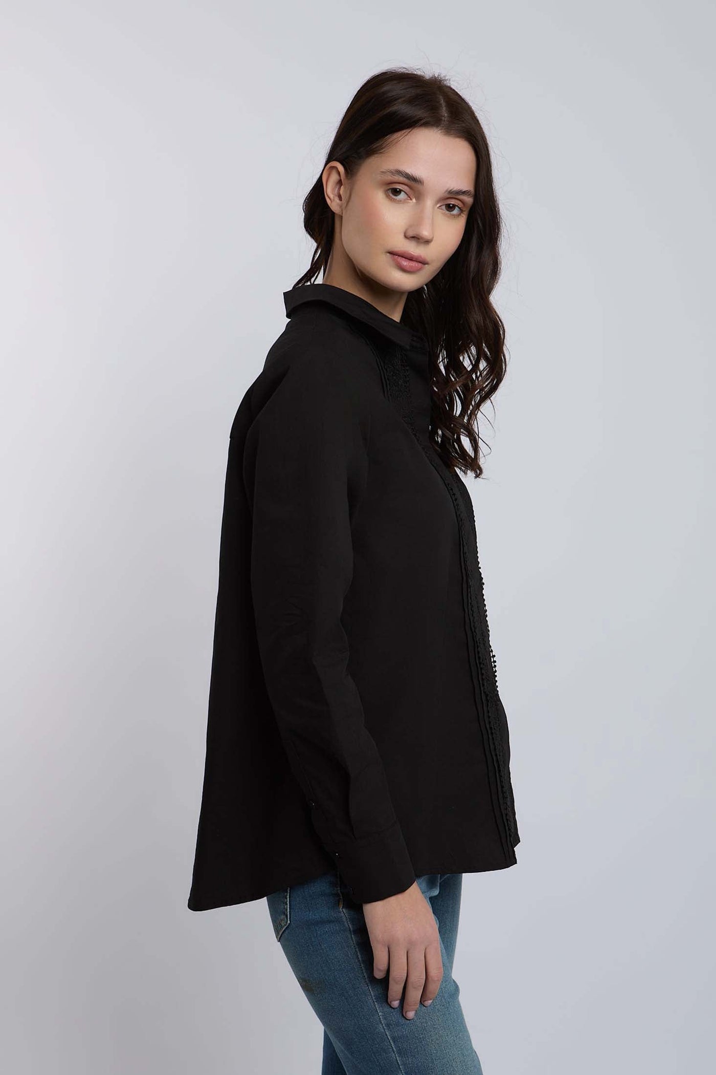 Women Regular Fit Blouse - Black