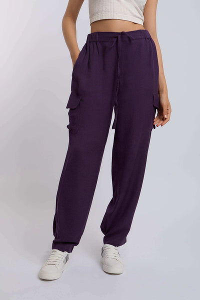 Women Cargo Pant - Blue