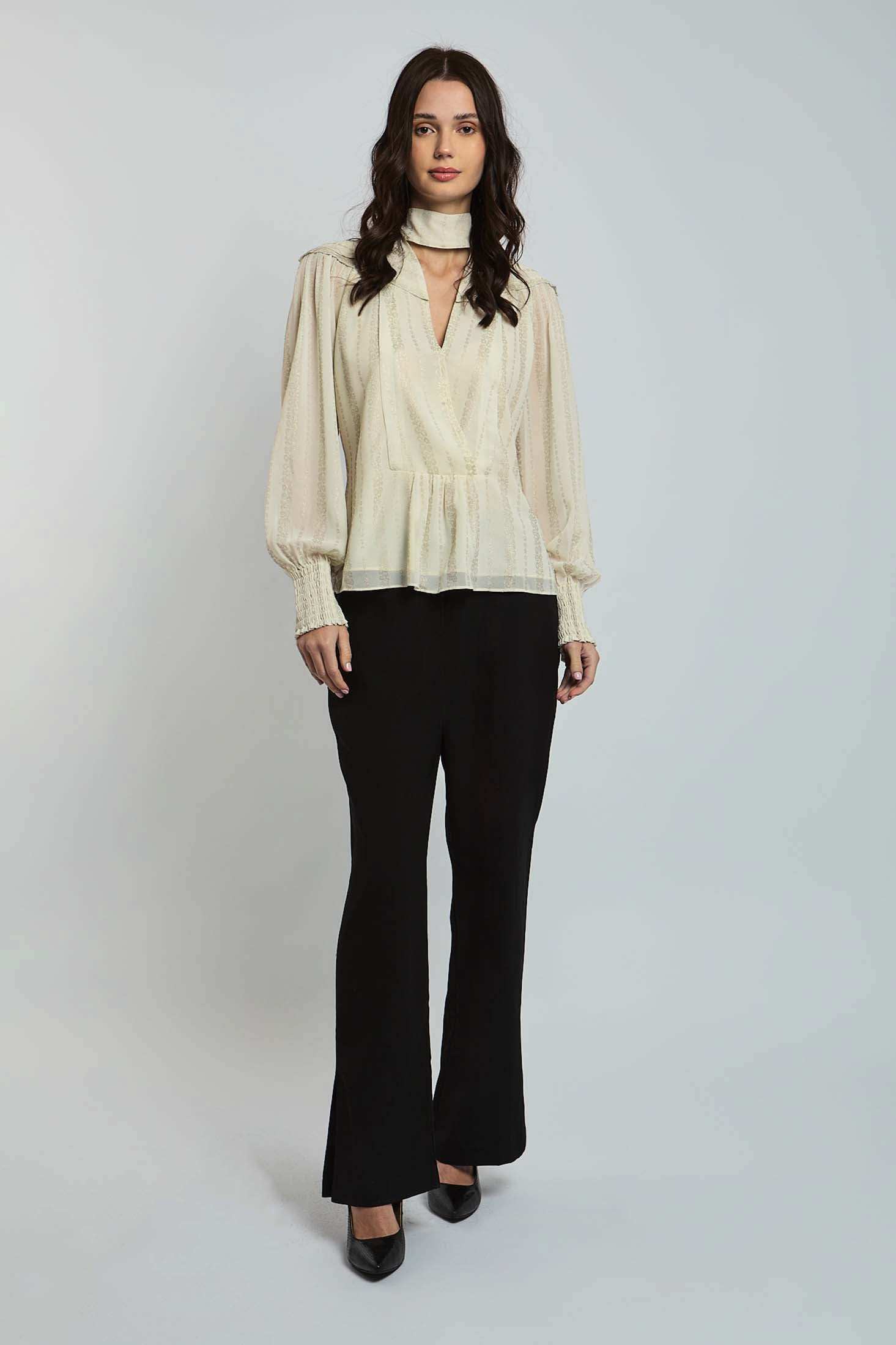 Women Regular Fit Blouse - Off White