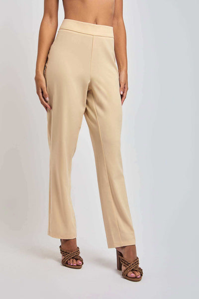 Women Regular Fit Pant - Golden Brown