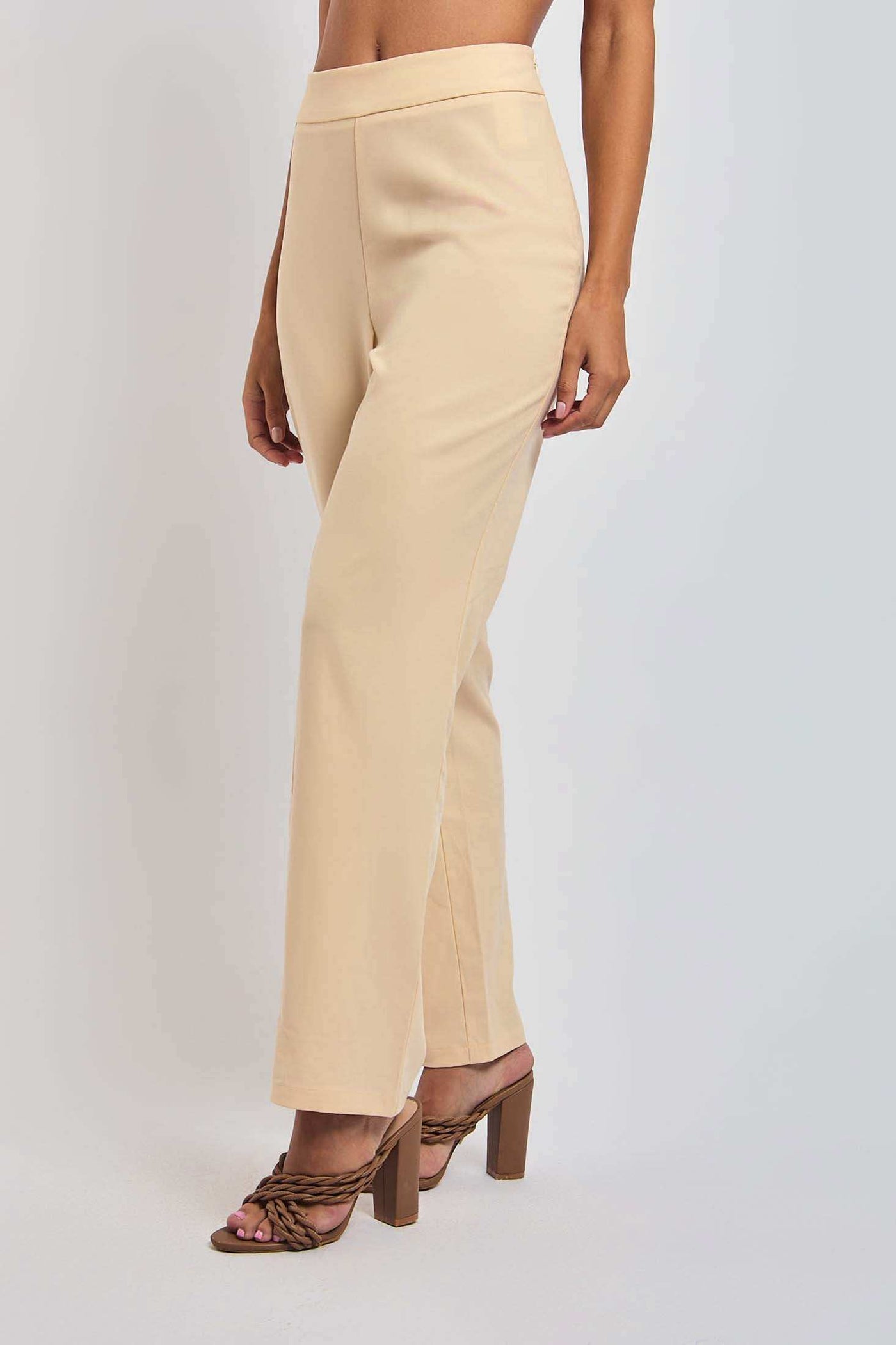 Women Regular Fit Pant - Golden Brown