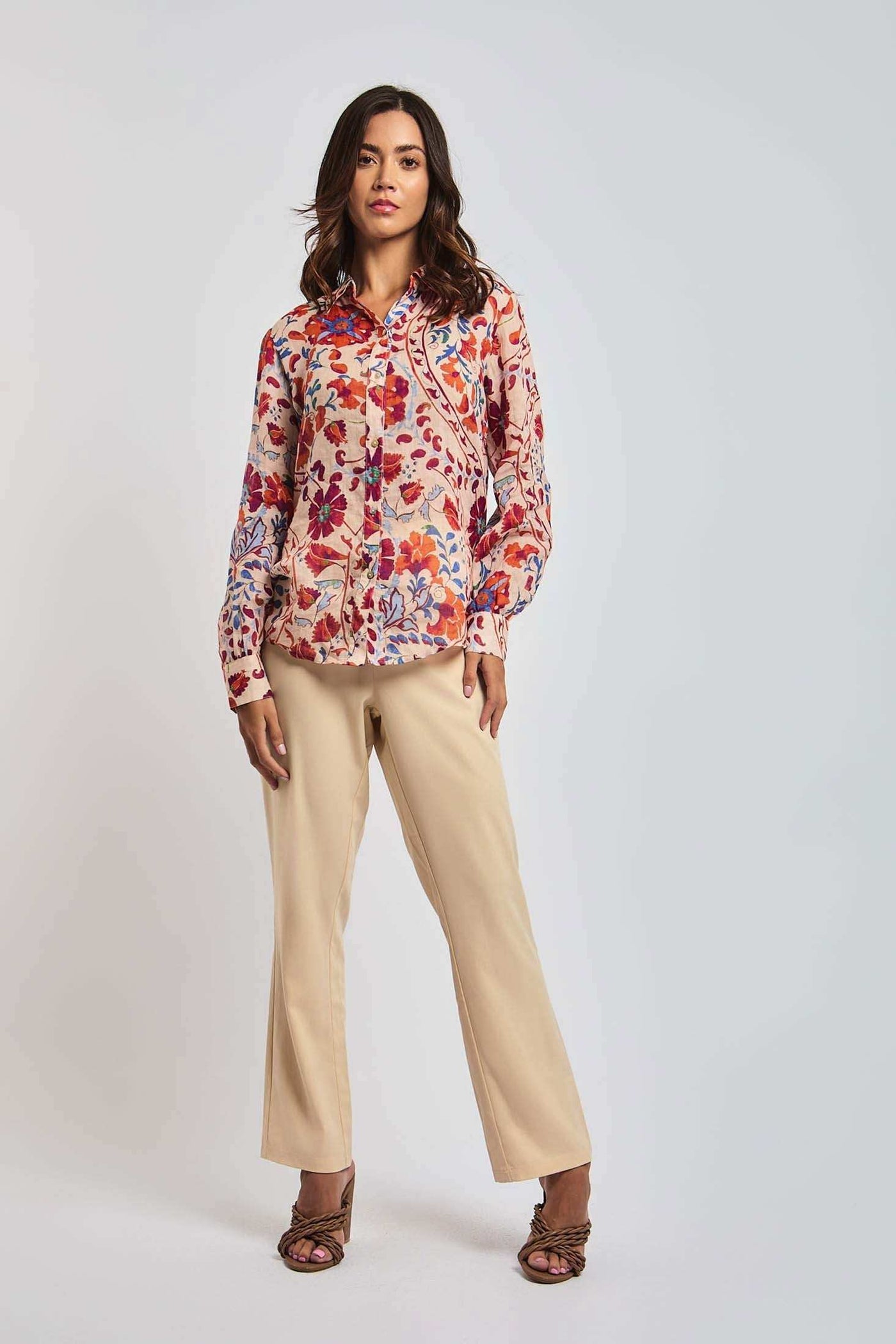 Women Regular Fit Pant - Golden Brown