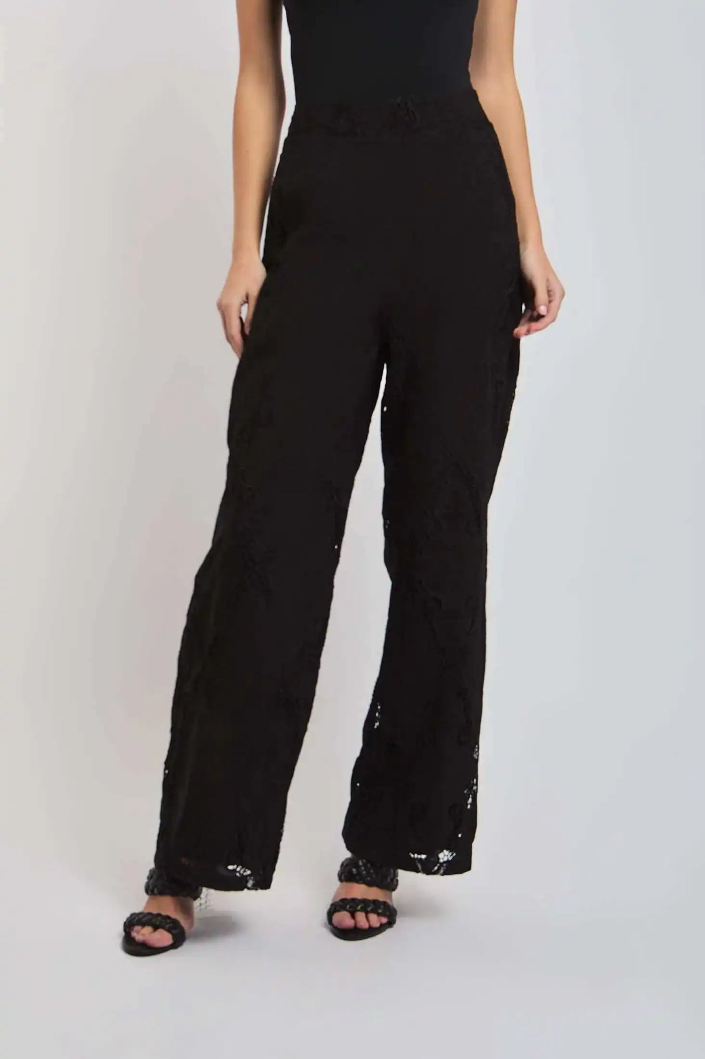 Women Regular Fit Pant - Black