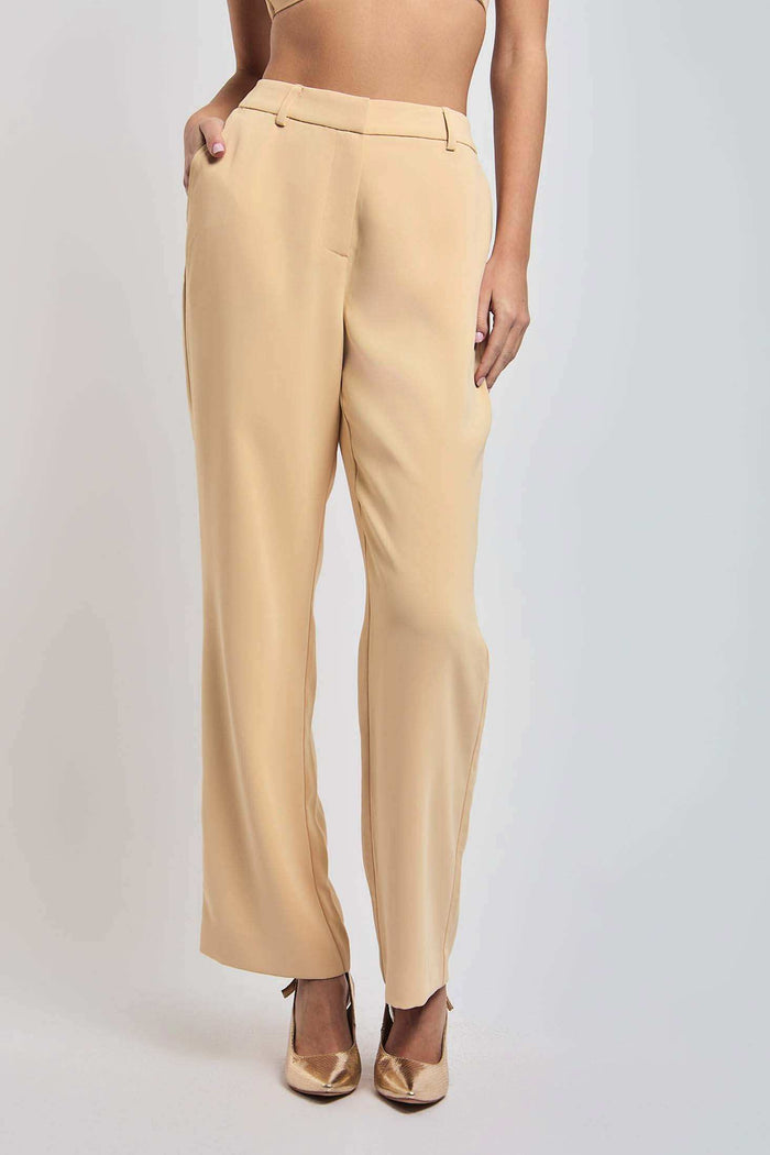 Women Regular Fit Pant - Brown