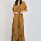 Women Regular Fit Dress - Brown