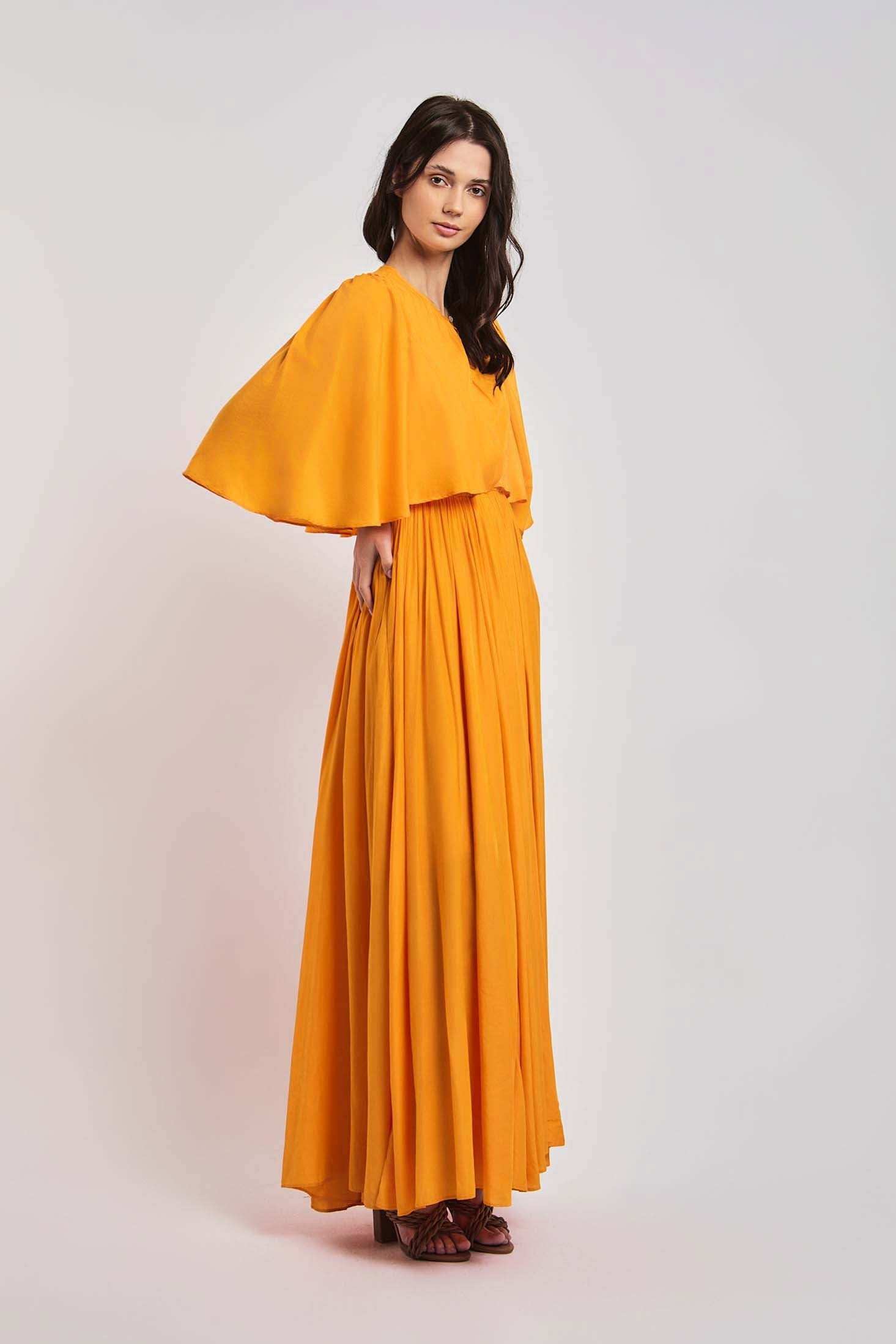 Women Regular Fit Dress - Orange