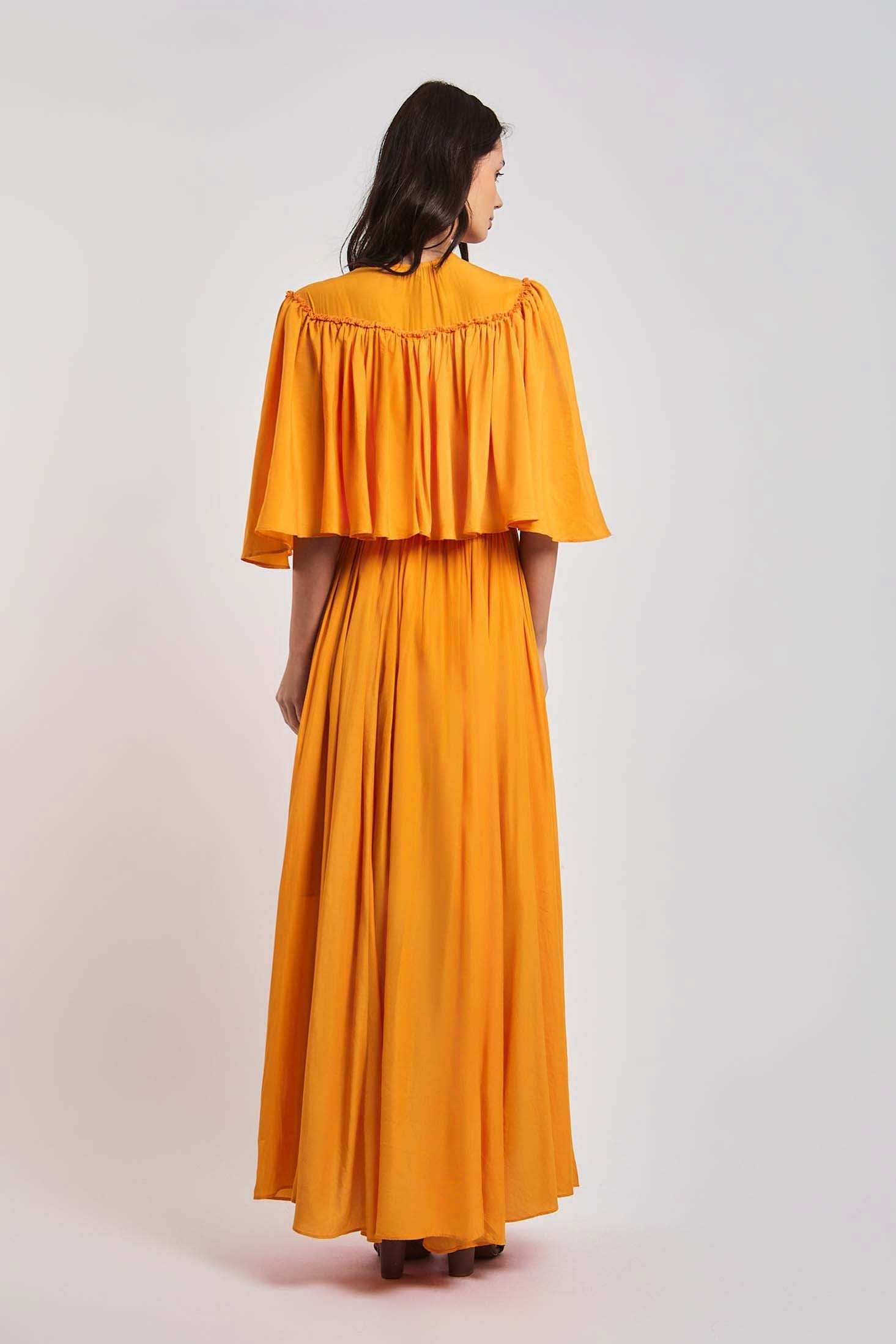 Women Regular Fit Dress - Orange