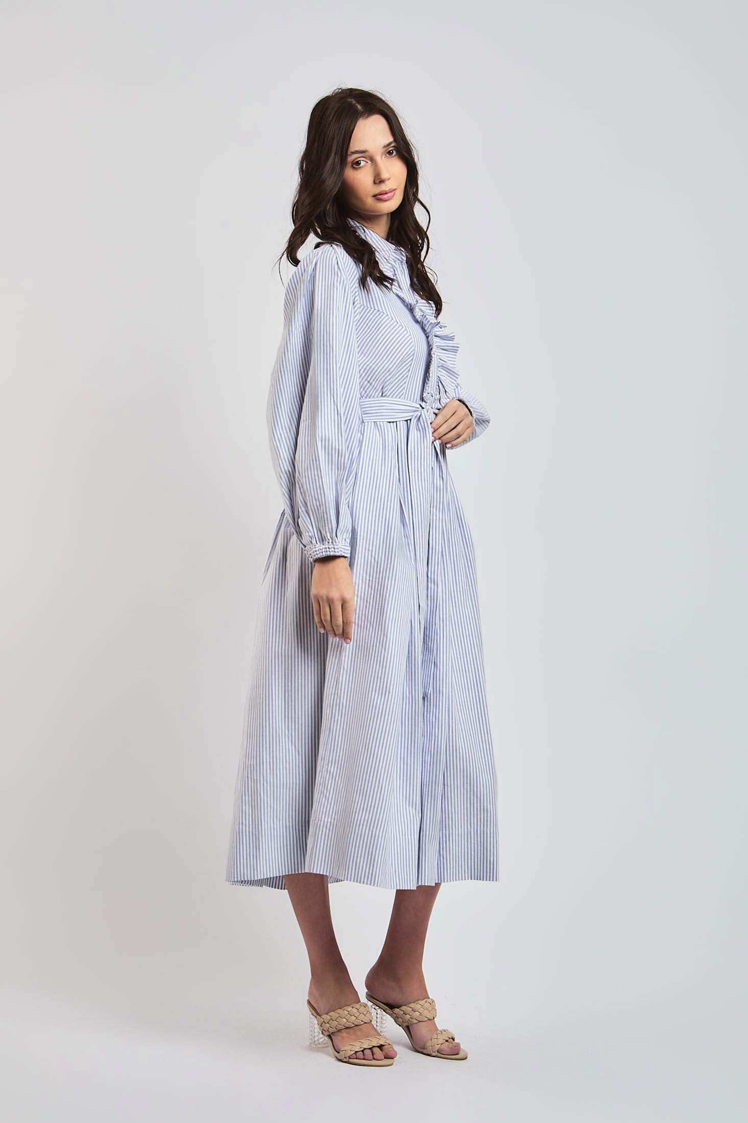 فستان نسائي عادي - بني