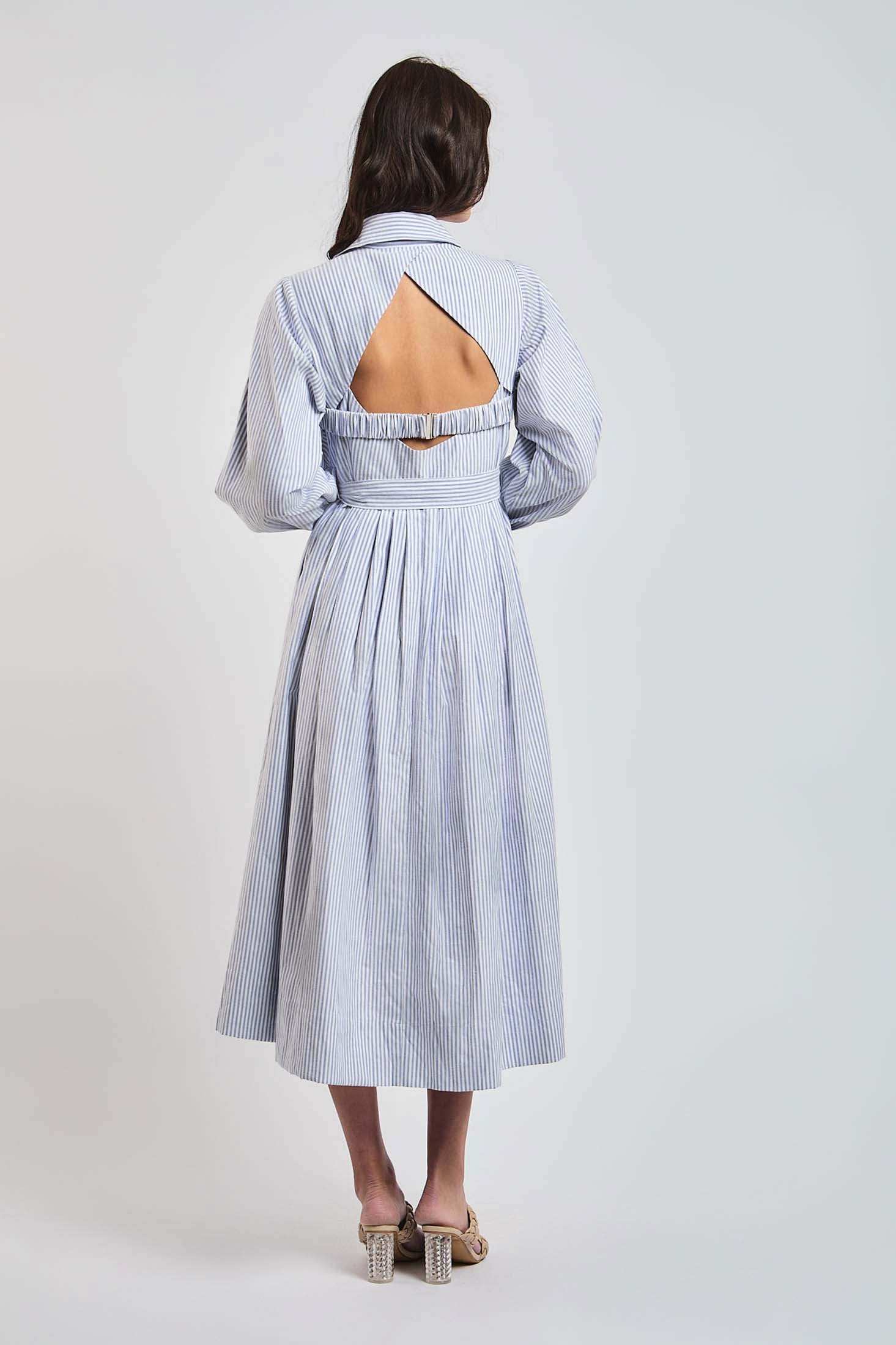 فستان نسائي عادي - بني