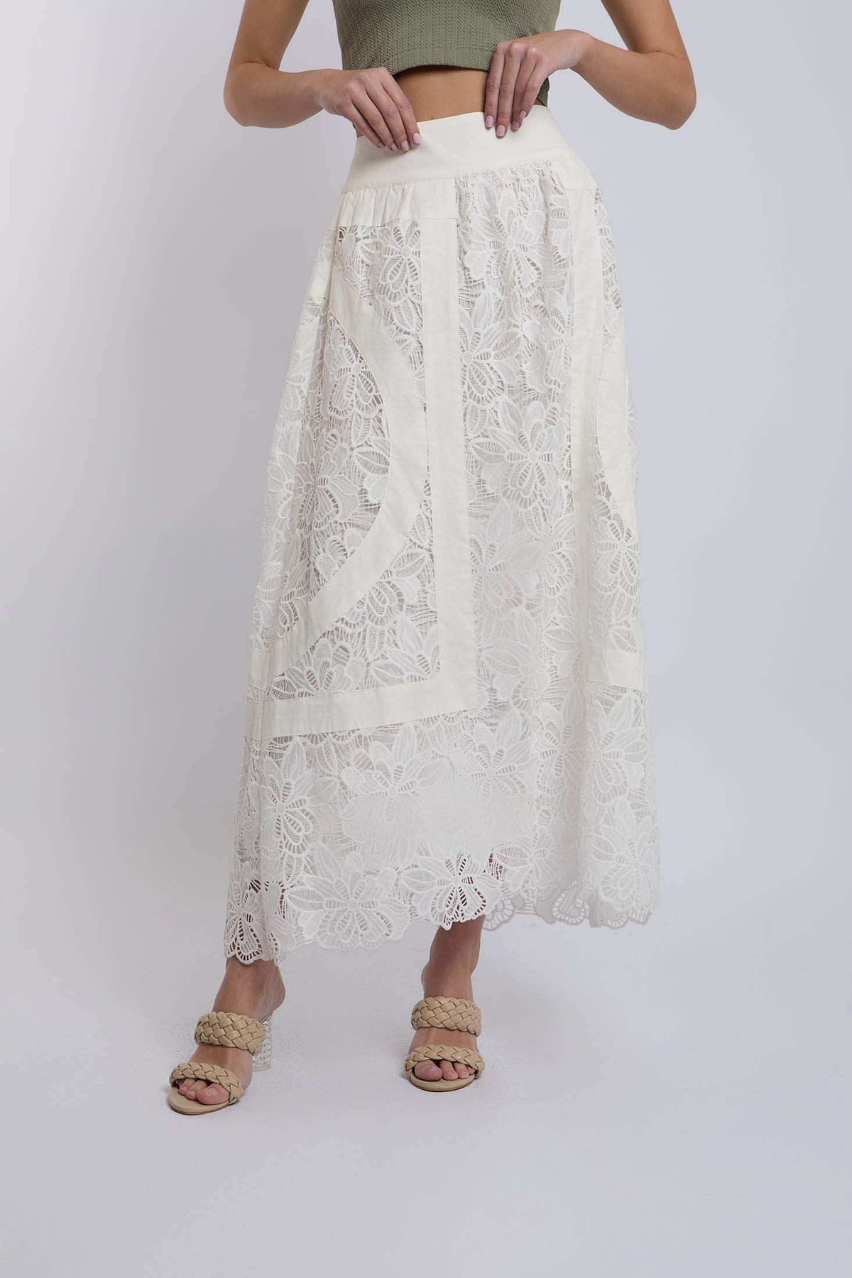 Women Regular Fit Skirt - White